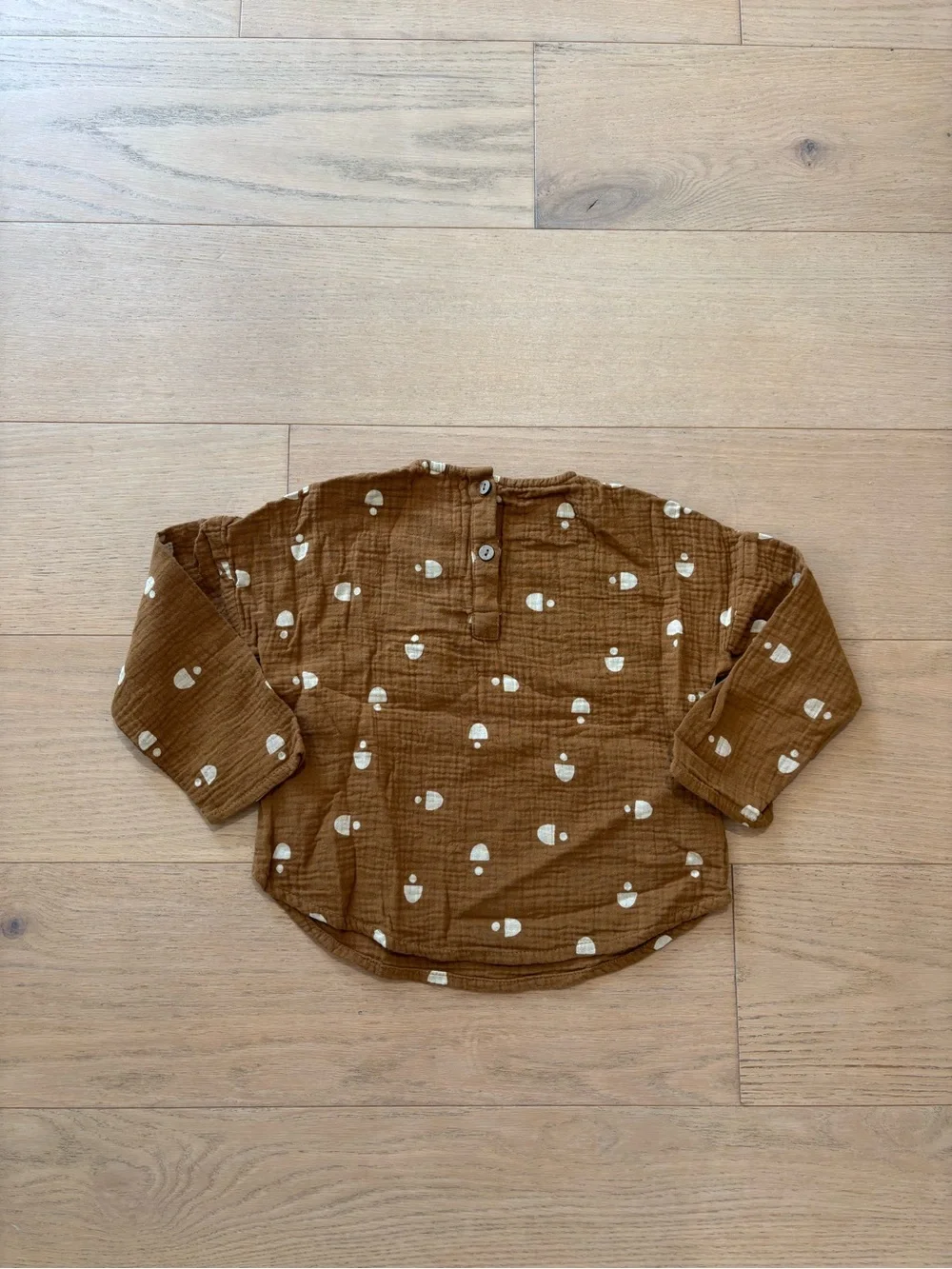 Rylee+crew yellow mustard cotton gauze top, size 2-3Y